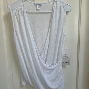 NWT Athleta Breezy Wrap Tank, White, M